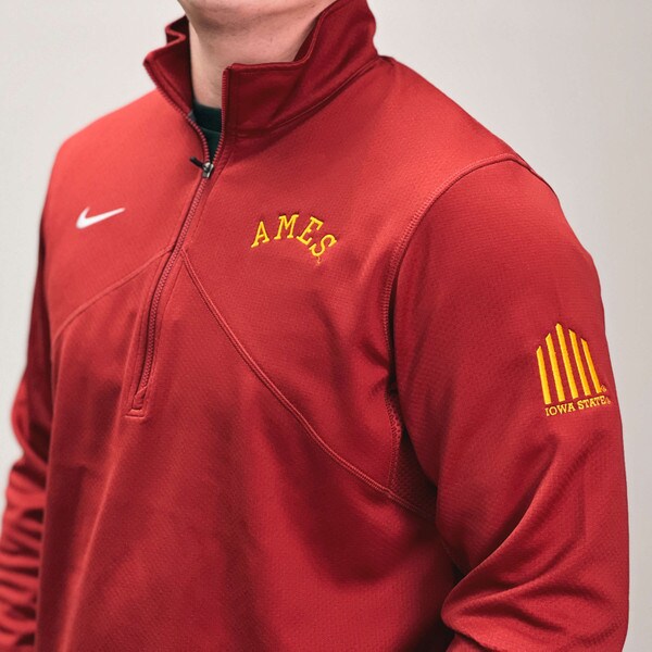 Nike® Vintage 5 Bar Ames Cardinal 1/4-Zip (Commemorative